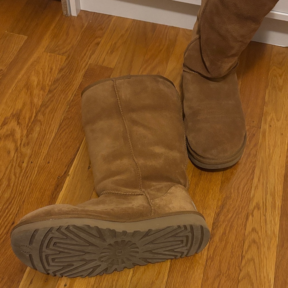 UGG Boots chestnut with leopard Fur Lining - Picture 5 of 5